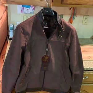 NWT Armani faux suede men’s jacket.